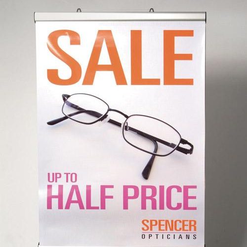 printed sale poster