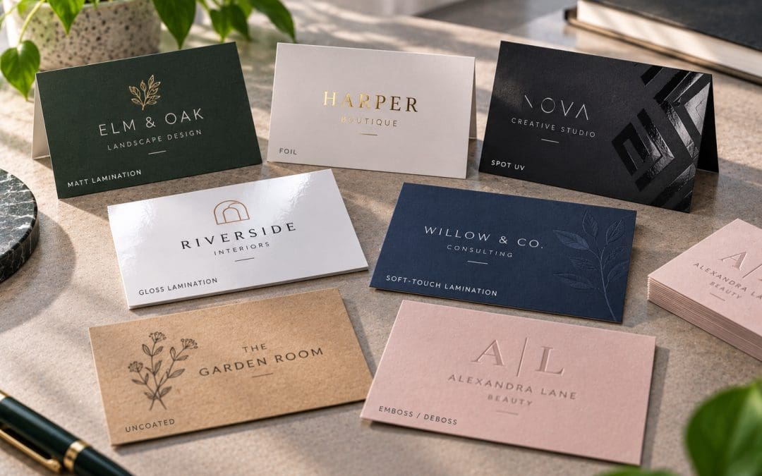 How to Choose the Right Business Card Finish: Matt, Soft-Touch, Spot UV or Foil
