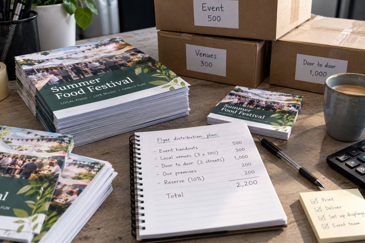 Summer Food Festival Flyer Planning